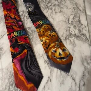 Jerry Garcia Neckties. Spooky Theme. New with Tags.